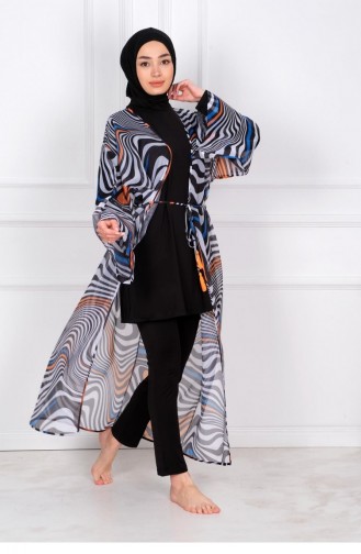 Marina Kimono Schwarz P2205 2593