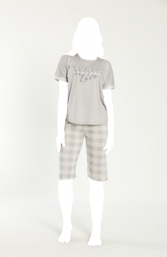 Grau Pyjama 22066-01