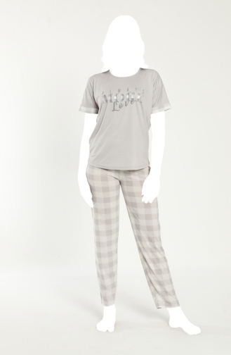 Gray Pajamas 22125-01