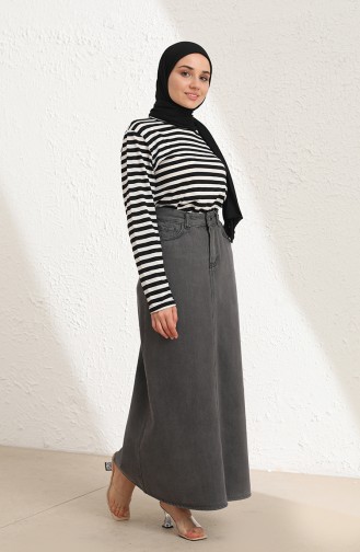 Gray Skirt 9076B-02