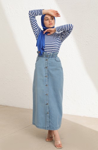 Denim Blue Skirt 9077-03