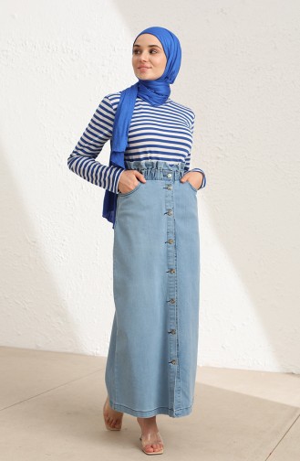 Denim Blue Skirt 9077-03