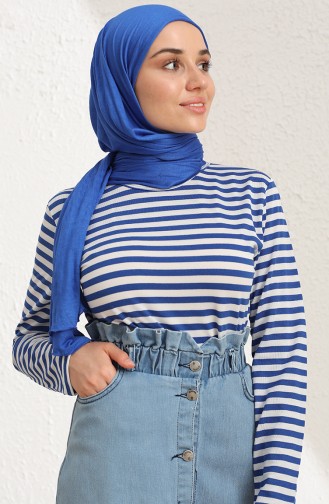 Düğmeli Kot Etek 9077-03 Kot Mavi