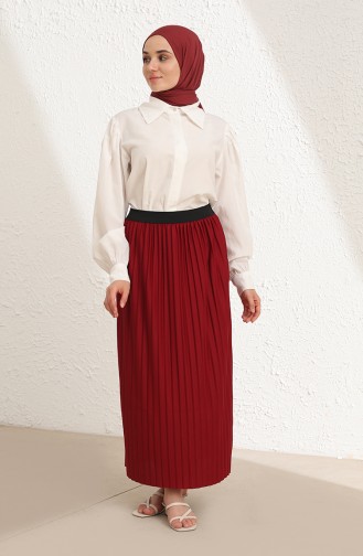 Claret Red Skirt 3234-02