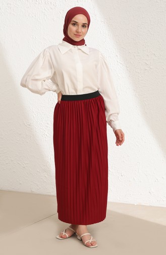 Claret Red Skirt 3234-02