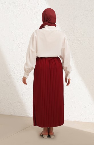 Claret Red Skirt 3234-02