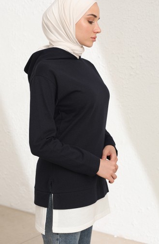 Dunkelblau Pulli 3423-04