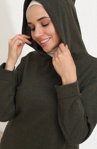 Tofisa Garnili Sweatshirt 3423-05 Haki Yeşil