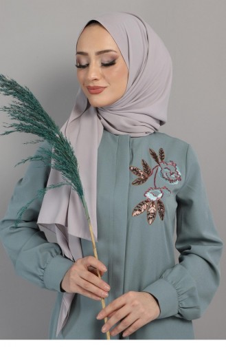 Mint Green Abaya 10773.Mint