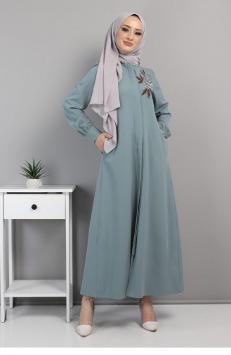 Mint Green Abaya 10773.Mint