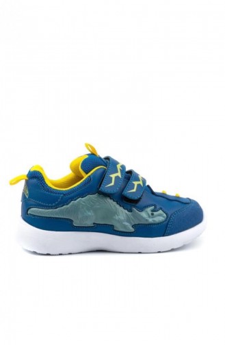 Cool Dinosaurs Erkek Çocuk Günlük Sneaker Spor Ayakkabı Mavi
