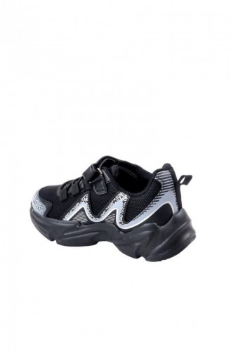 Cool Loft Erkek Çocuk Günlük Sneaker Spor Ayakkabı Siyah