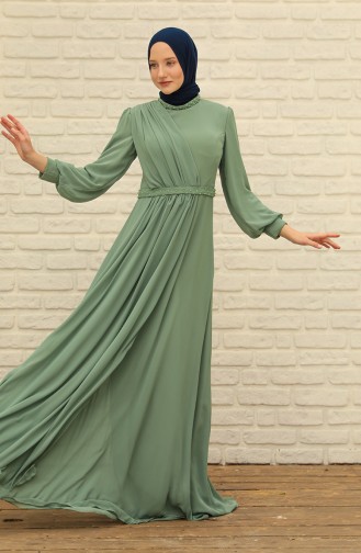 Habillé Hijab Vert noisette 4858-07