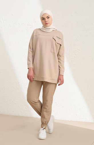 Pantalon Beige Foncé 6115-05