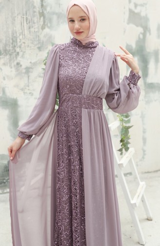 Habillé Hijab Lila 5408-11