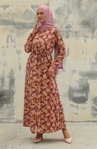 Beige Hijab Kleider 0011-01