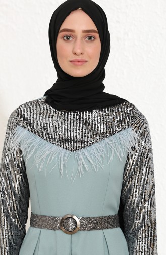 Habillé Hijab Vert menthe 13426