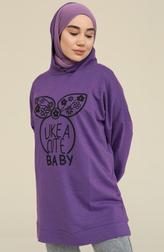 Sweatshirt Pourpre 3434-04