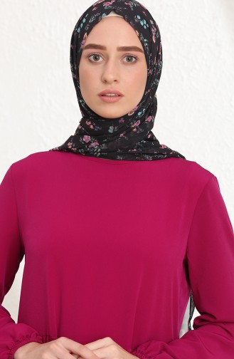 Fuchsia Hijab Dress 15044-01