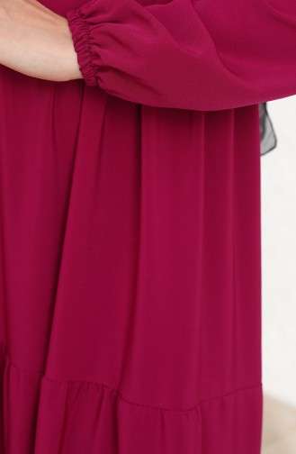 Fuchsia Hijab Dress 15044-01