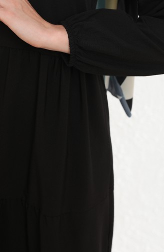 Black Hijab Dress 15044A-01