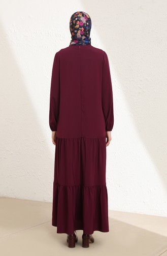 Lila Hijab Kleider 15045-02