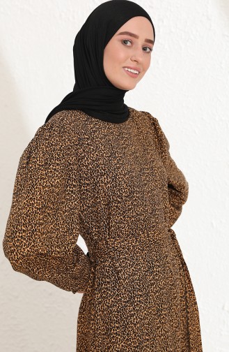 Brown Hijab Dress 60203-01