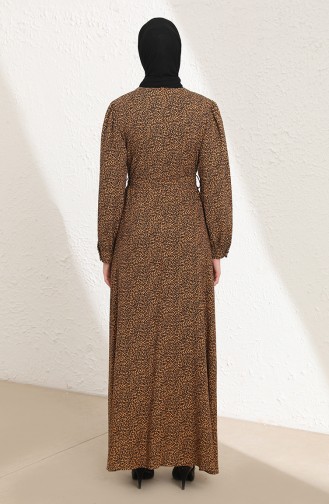 Brown Hijab Dress 60203-01