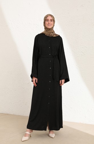 Black Abaya 7008-01