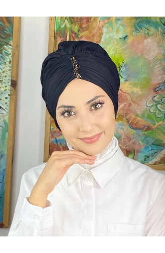 Black Ready to wear Turban 5314MAYŞAP53-01