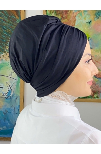 Black Ready to wear Turban 5314MAYŞAP53-01