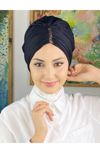 Black Ready to wear Turban 5314MAYŞAP53-01