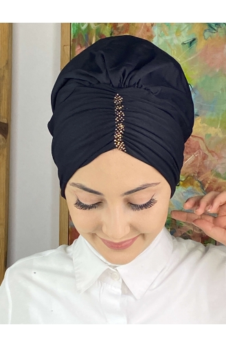 Black Ready to wear Turban 5314MAYŞAP53-01