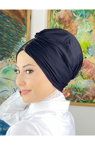 Black Ready to wear Turban 5314MAYŞAP53-01