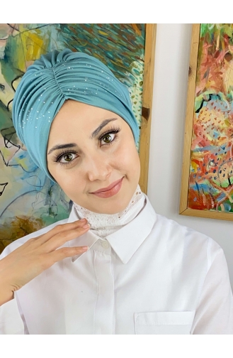Turban Pret-a-Porter Vert eau 33NZL7052233-10