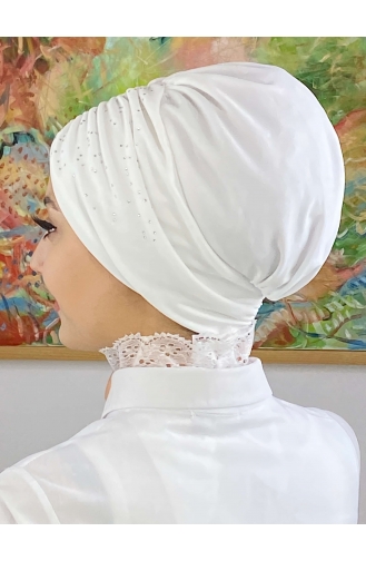 White Ready to wear Turban 33NZL7052233-01