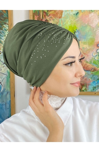 Henna Green Ready to Wear Turban 33NZL7052233-03