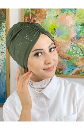 Henna Green Ready to Wear Turban 33NZL7052233-03