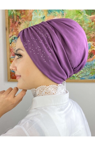 Medium Purple Ready to Wear Turban 33NZL7052233-04