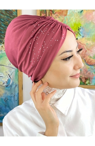 Dunkel-Rose Praktischer Turban 33NZL7052233-06