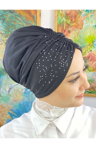 Black Ready to wear Turban 33NZL7052233-08