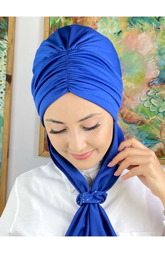 Saxon blue Ready to wear Turban 3514MAYŞAP35-10