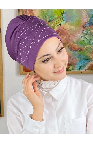 Hellviolett Praktischer Turban 113NZL70522113-05