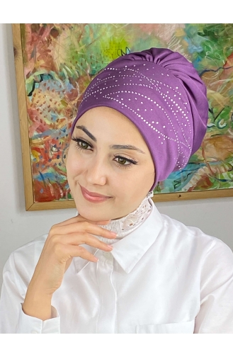 Light Purple Ready to Wear Turban 113NZL70522113-05