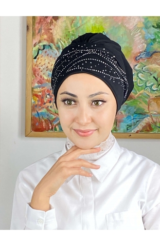 Black Ready to Wear Turban 113NZL70522113-06