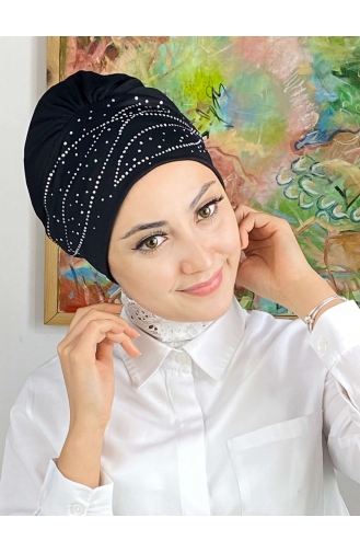 Black Ready to Wear Turban 113NZL70522113-06