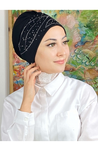 Black Ready to Wear Turban 113NZL70522113-06