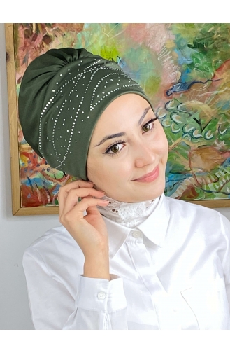 Henna Green Ready to Wear Turban 113NZL70522113-08