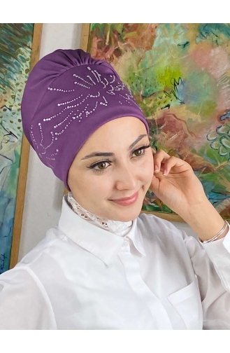 Light Purple Ready to Wear Turban 84NZL7052284-04