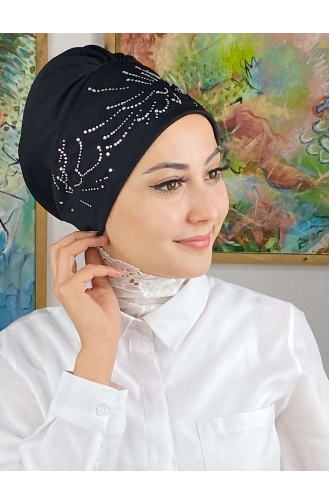 Black Ready to Wear Turban 84NZL7052284-05